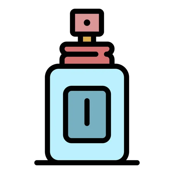 Man deodorant pictogram kleur omtrek vector — Stockvector