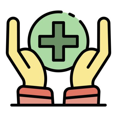 El temizliği ikon renk ana hatlarını korur