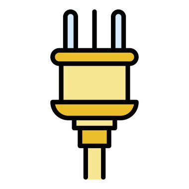 Amerikan dolgu simgesi renk dış hat vektörü