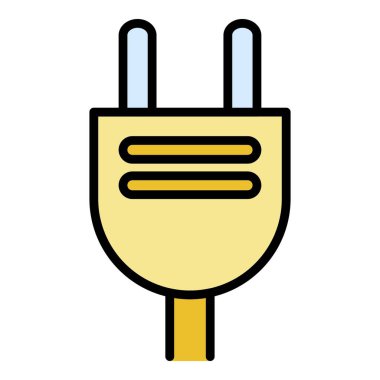 Klasik dolgu kablosu rengi dış hat vektörü