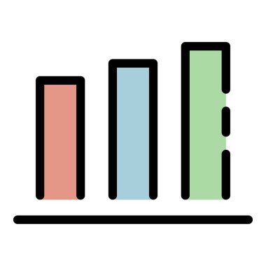 Yönetici çizelgesi renk ana hatları vektörü