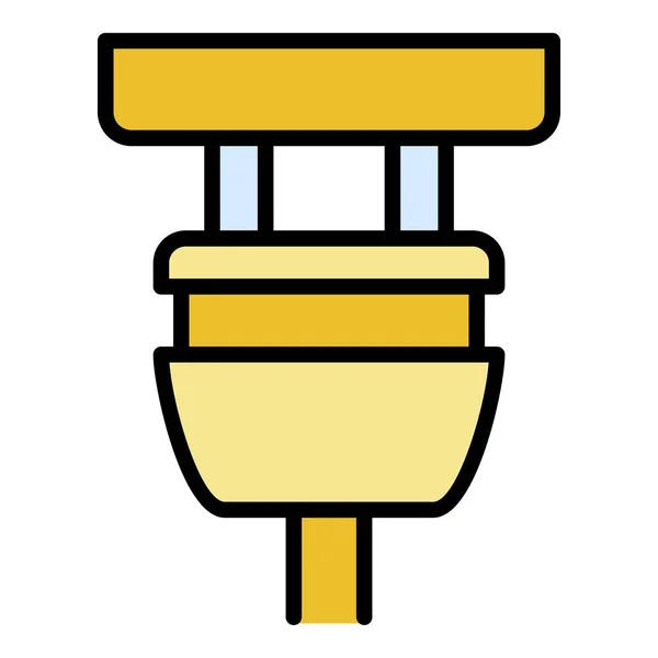 Plug plug icono color contorno vector — Archivo Imágenes Vectoriales