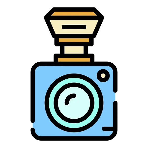 Vektor barev ikon přehledové kamery — Stockový vektor