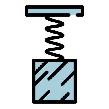 Yay kuvveti renk ana hatları vektörü