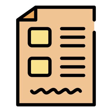 Simge renk çizgisi vektörünü test et