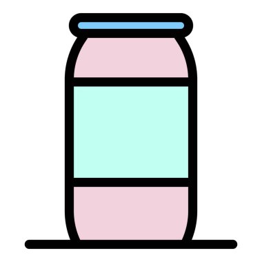 Alüminyum soda kutusu renk ana hatları vektörü