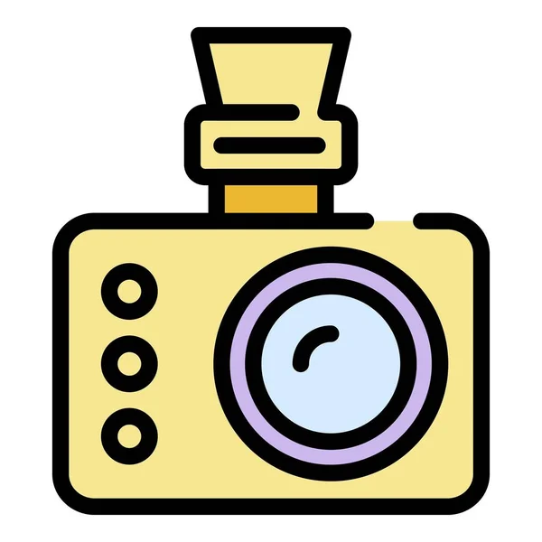 Extreme camera icon color outline vector — Stock Vector