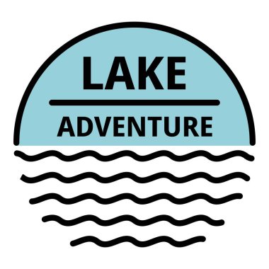 Göl macera logosu, anahat tarzı