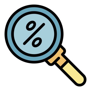 İyi kira yüzdesi simgesi renk ana hatlarını ara