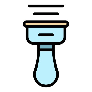 Barkod taraması simge rengi ana hatları vektörü