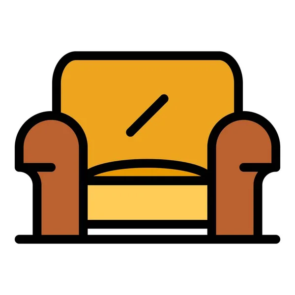 Вектор цвета иконки кресла — стоковый вектор