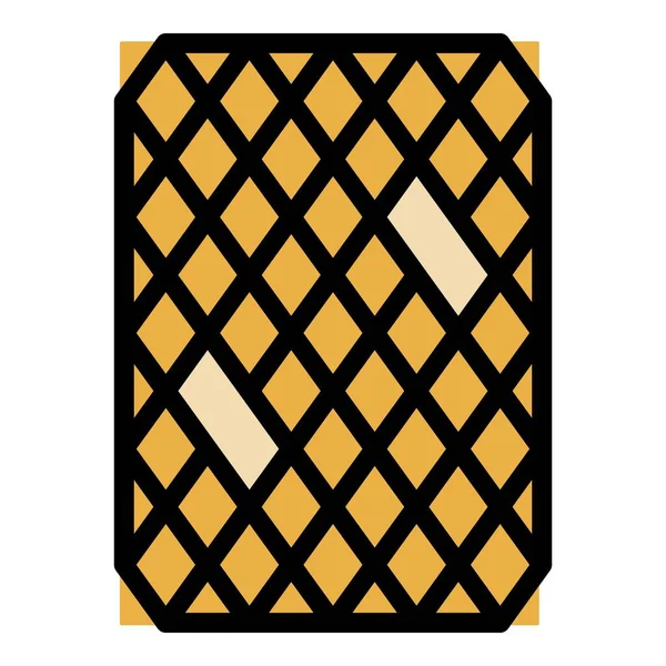 Rubber doormat icon color outline vector — Stock Vector