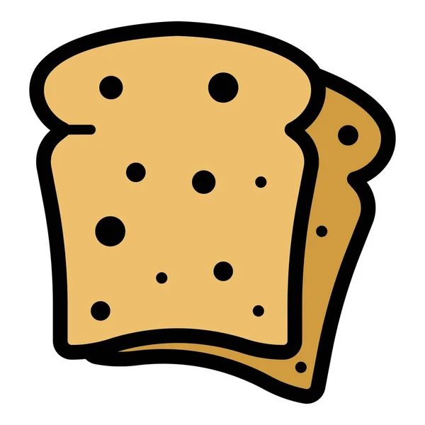 Żyto chleb ikona kolor zarys wektor — Wektor stockowy