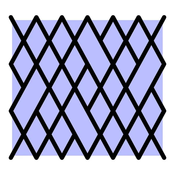 Цветовой вектор контура акрилового текстиля — стоковый вектор