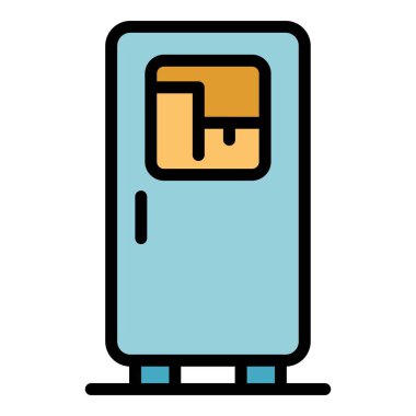 Pencere simgesi renk özet vektörlü buzdolabı