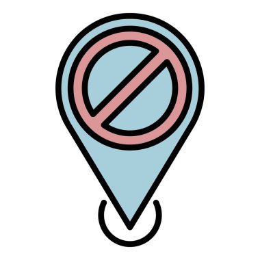 Konum simgesi renk ana hatlarını protesto et