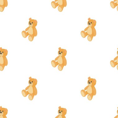 Oyuncak ayı desenli kusursuz vektör