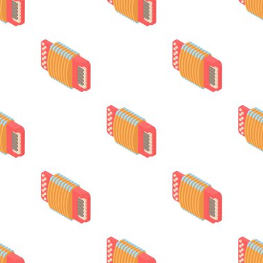 Modern akordeon desenli kusursuz vektör