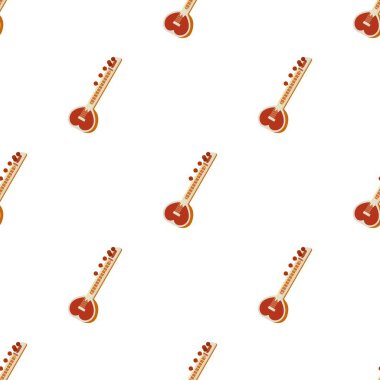Sitar deseni pürüzsüz vektör