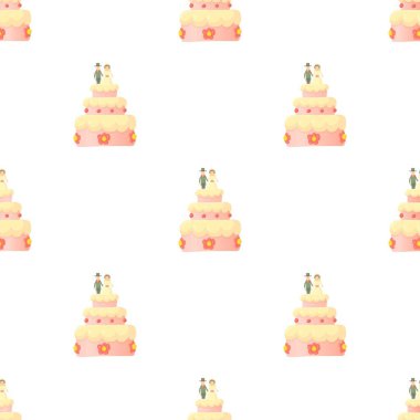 Düğün pastası şablonu kusursuz vektör