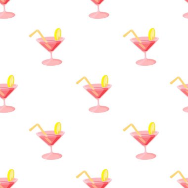 Kokteyl şablonu kusursuz vektör