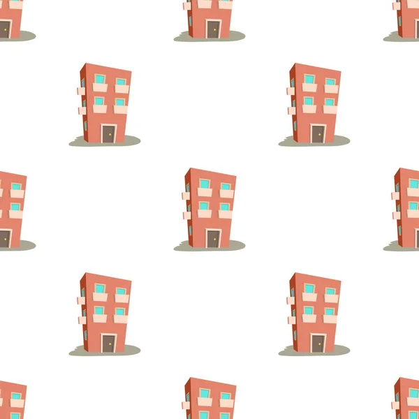 Vecteur sans couture de modèle de maison d'habitation — Image vectorielle