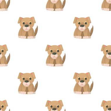 Köpek desenli kusursuz vektör