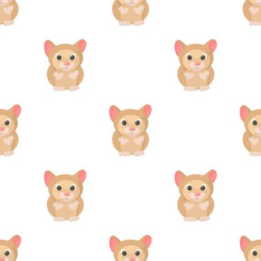Hamster deseni kusursuz vektör