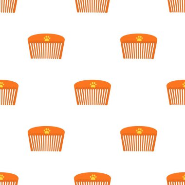 Hayvan tarak desenli dikişsiz vektör