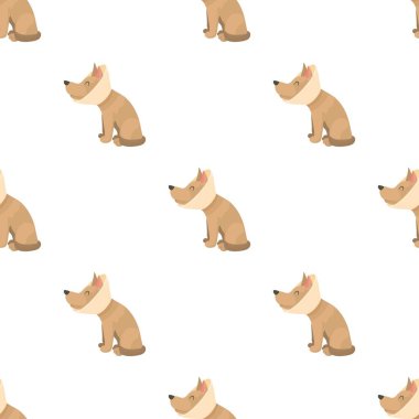 Hasta köpek desenli kusursuz vektör