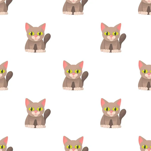 Γάτα μοτίβο απρόσκοπτη διάνυσμα — Διανυσματικό Αρχείο