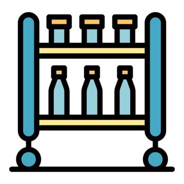 İlaç simgesi renk ana hatlı tramvay