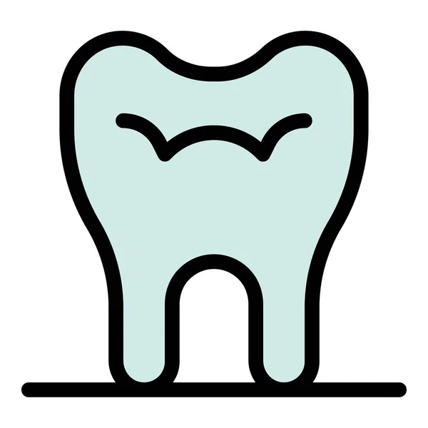 Вектор контуров символов зубов — стоковый вектор