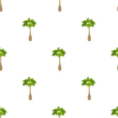 Yeşil palmiye deseni pürüzsüz vektör