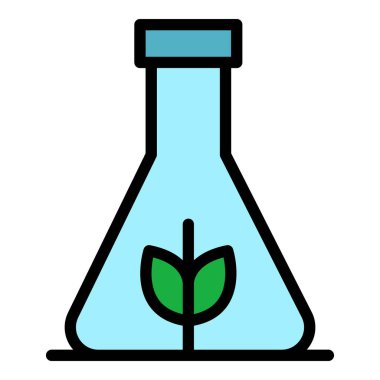 Gmo matara simgesi renk ana hatları vektörü