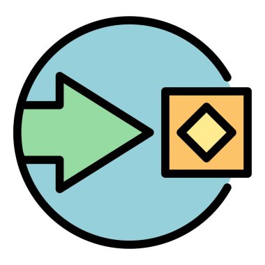 İşlem simgesi renk ana hatlarını yeniden tasarla