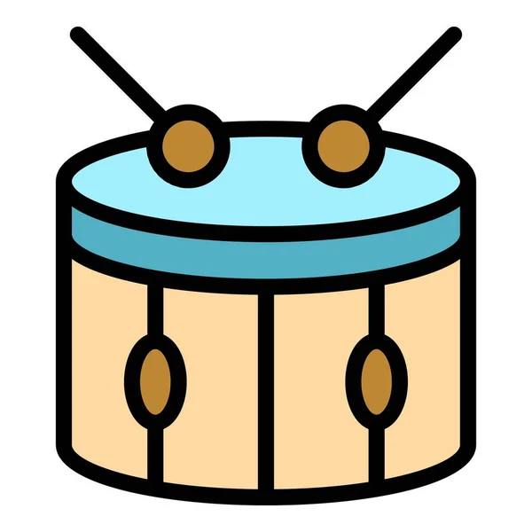 Bít vektor barev ikon bubnu — Stockový vektor