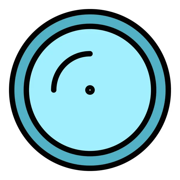 Song tambour icône couleur contour vecteur — Image vectorielle