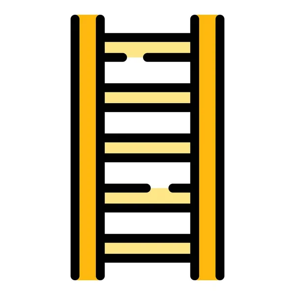 Reparação ícone escada cor contorno vetor — Vetor de Stock