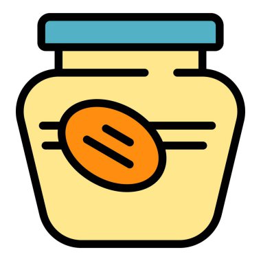 Kış turşusu renk ana hatları vektörü