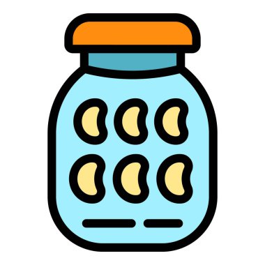 Ev yapımı turşu rengi dış hat vektörü