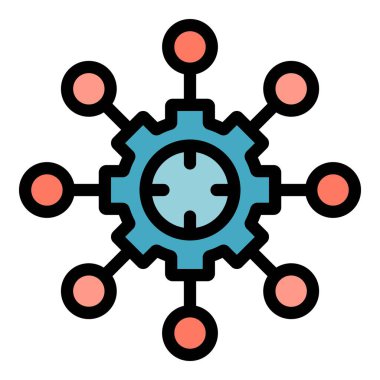 Uyarlamalı simge renk ana hatları vektörü