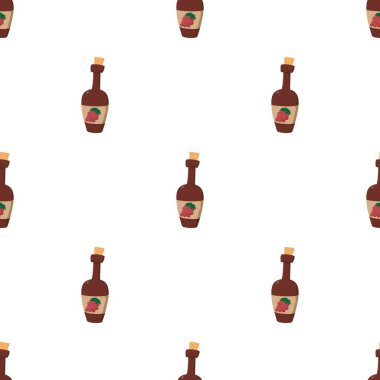 Şarap şişesi model sorunsuz vektör