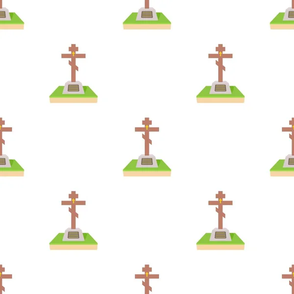 Christian grave pattern seamless vector — 스톡 벡터