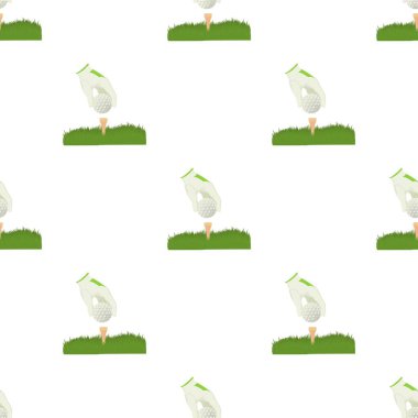 Golf topu deseni pürüzsüz vektör