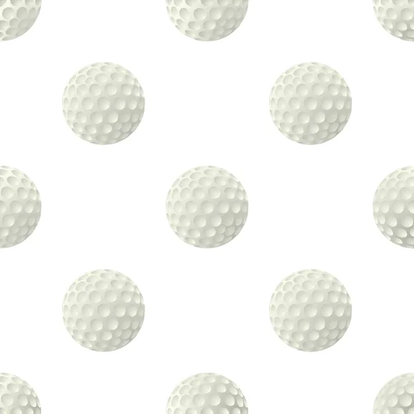 Patrón de pelota de golf vector sin costura — Archivo Imágenes Vectoriales