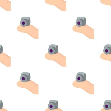 Mini kamera desenli kusursuz vektör