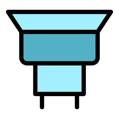 Bakım kirişi simgesi renk ana hatları vektörü