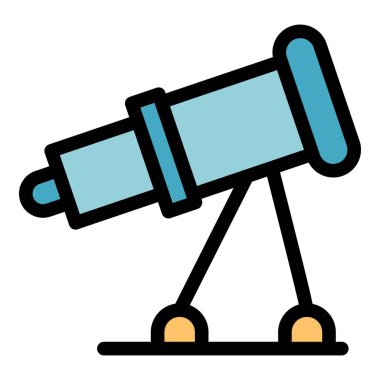 Planetaryum dürbün simgesi renk ana hatları