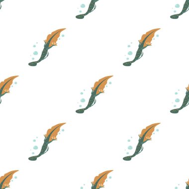 Su kertenkelesi desenli kusursuz vektör